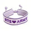 Fan-made BTS inspired Bracelets Saying BTS X ARMY