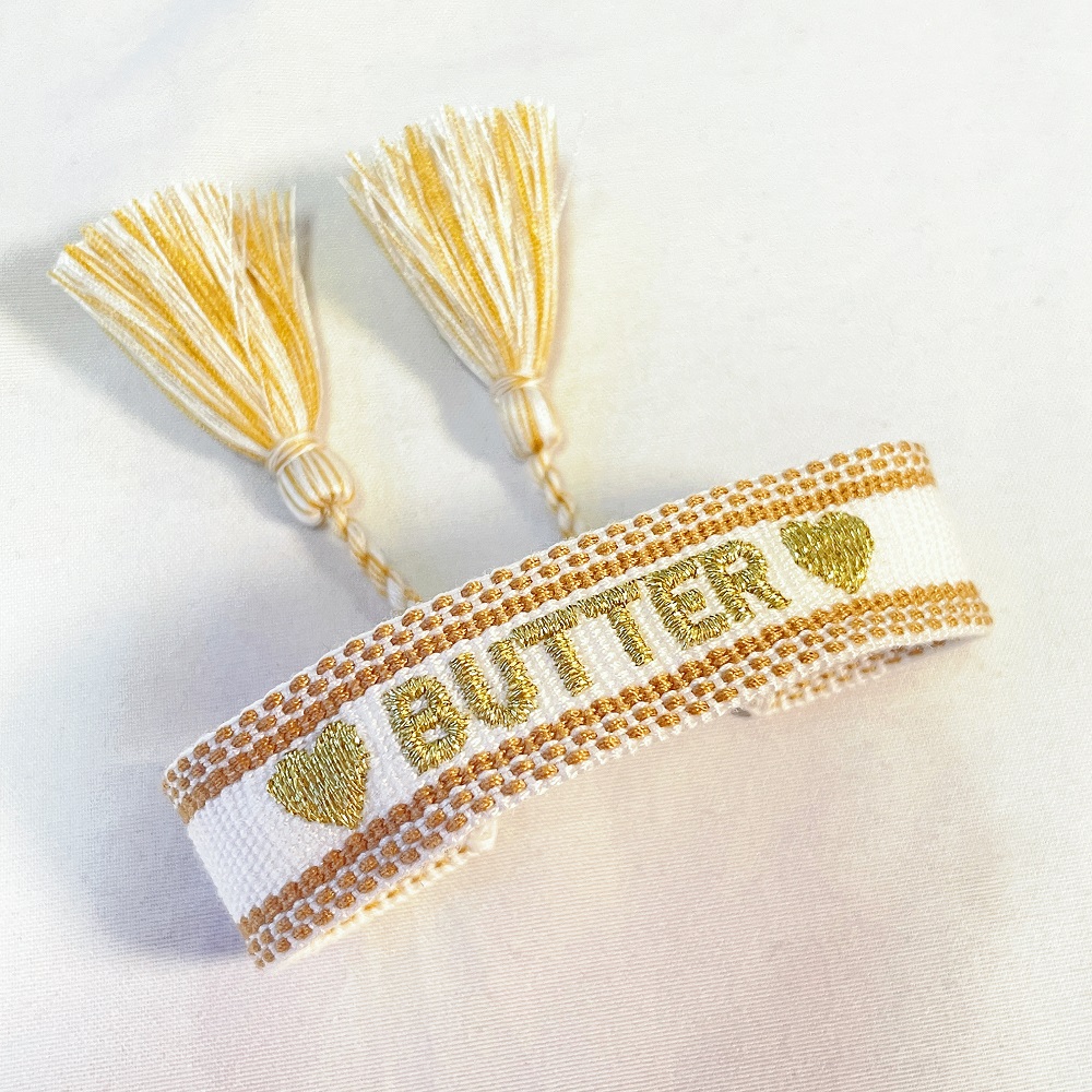 Fan-made BTS Songs inspired Bracelets Saying DYNAMITE, BUTTER, SWIM, NORMAL, INTO THE SUN