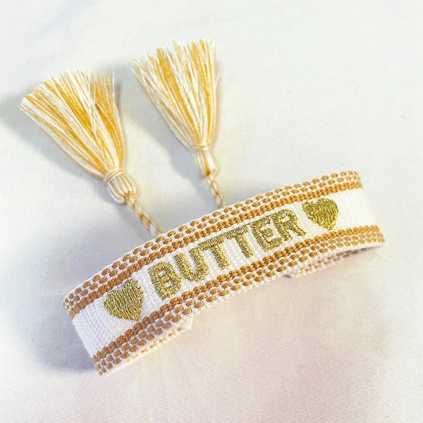 Fan-made BTS Songs inspired Bracelets Saying DYNAMITE, BUTTER, SWIM, NORMAL, INTO THE SUN