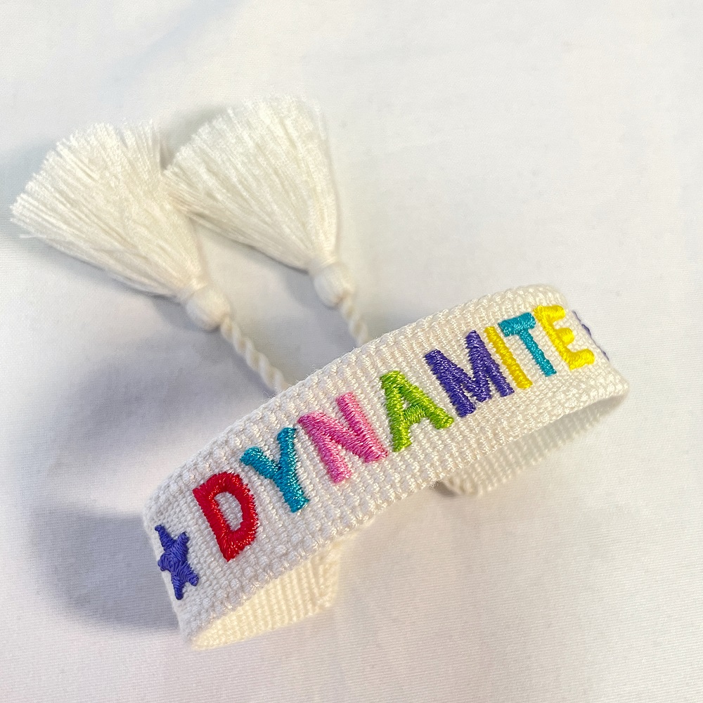 Fan-made BTS Songs inspired Bracelets Saying DYNAMITE, BUTTER, SWIM, NORMAL, INTO THE SUN