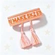 Fan-made STRAY KIDS inspired Adjustable Tassel Bracelets Saying SKZ, STAY, YOU MAKE STRAY KIDS STAY