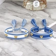 Heart Stud Woven Bracelets Handmade Friendship Bracelets with Metallic Hearts, no fading