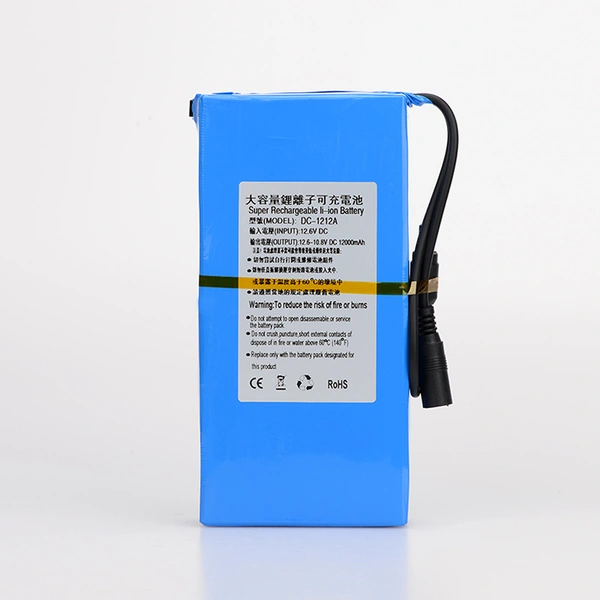 ABENIC DC 12V 12000mAh Rechargeable Protable Li-ion Lithium Battery DC1212A (Blue) 