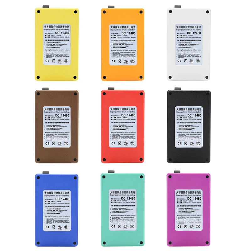 ABENIC DC 12V 2A (24W) 4800mAh Super Rechargeable Protable Li-ion Lithium Battery DC12480 (Blue)