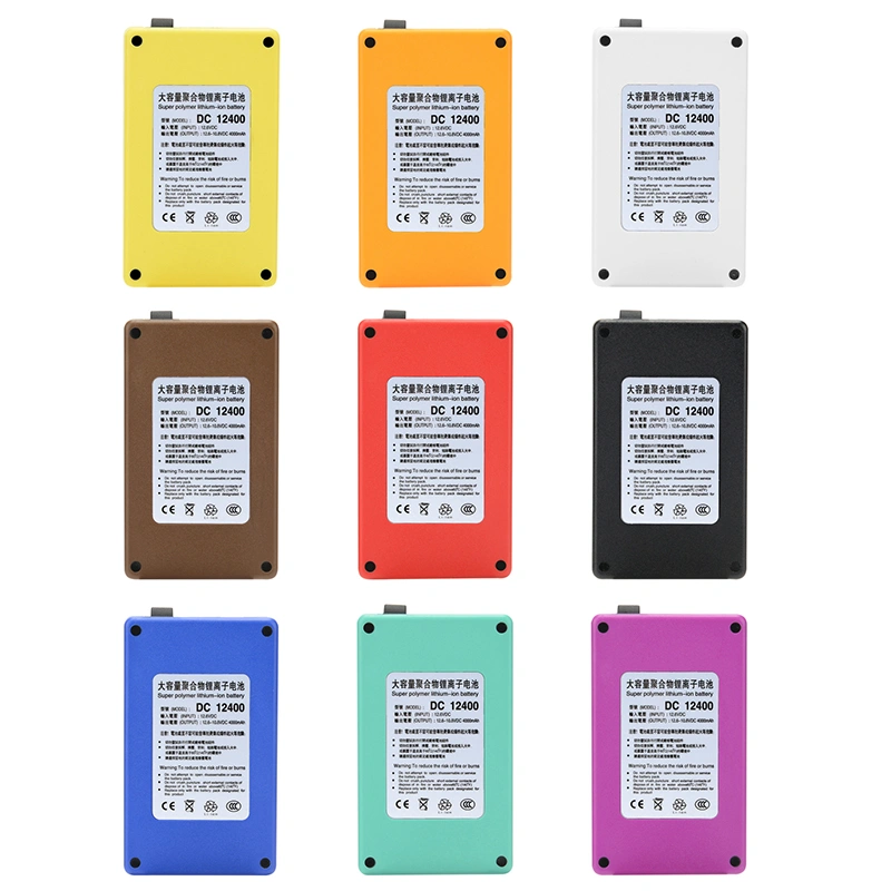 ABENIC DC 12V 2A (24W) 4000mAh Super Rechargeable Protable Li-ion Lithium Battery DC12400 Blue