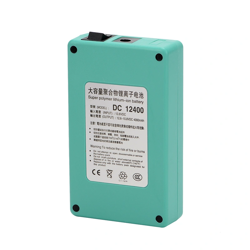 ABENIC DC 12V 2A (24W) 4000mAh Super Rechargeable Protable Li-ion Lithium Battery DC12400 Blue