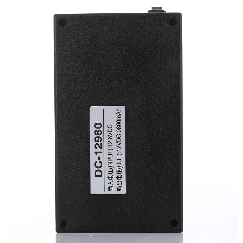 ABENIC Rechargeable DC 5V 7800mah /12V 6800mAh Lithium Ion Battery Pack for LED Strip and CCTV Camera, Portable Li-ion Battery Bank with Charger, Black with led Indicator