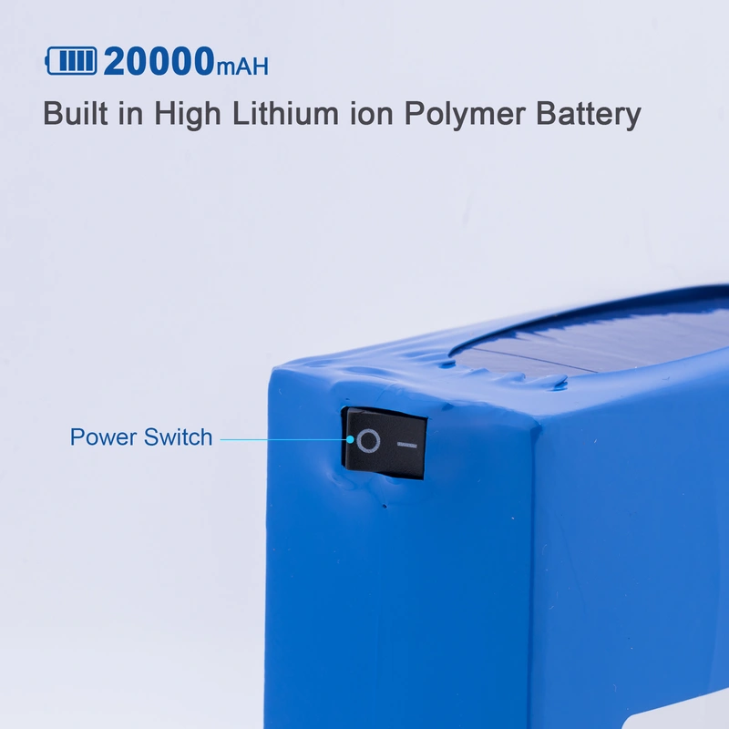  ABENIC DC12V Super Polymer Rechargeable 20000mAh Lithium ion Battery Pack 2A (24W),for Aviation Models Portable DVDs, MP3 Players and More,Power Bank with Charger(Blue)