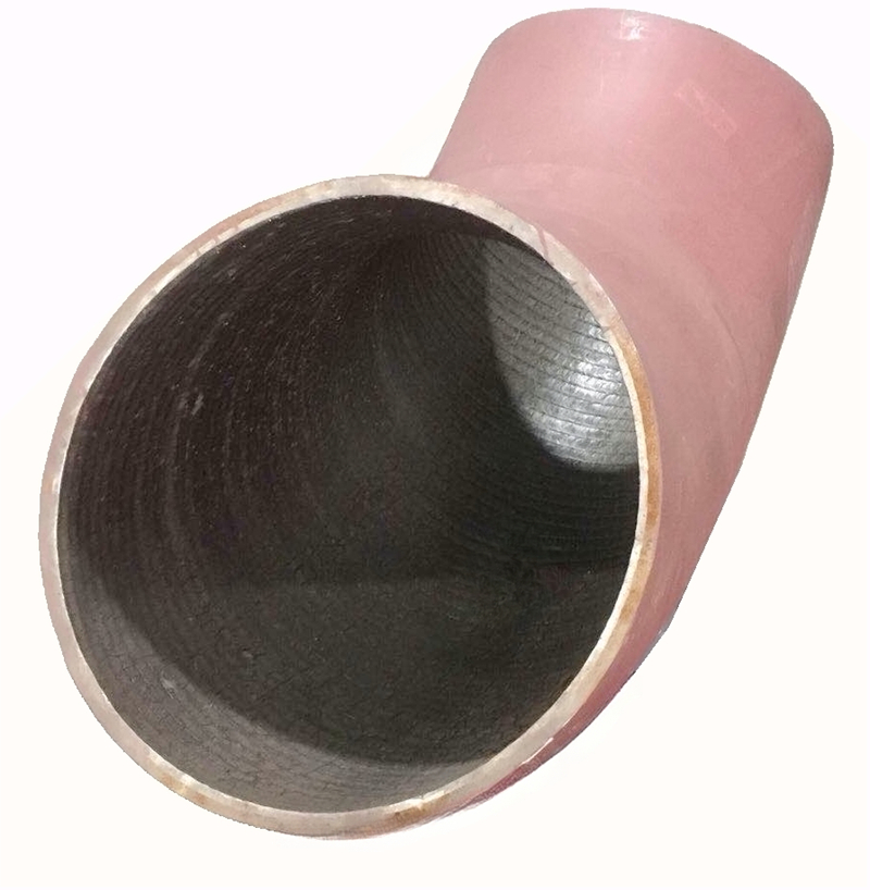  Wear-resistant steel pipes and elbows is lined insid