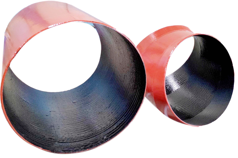  Wear-resistant steel pipes and elbows is lined insid