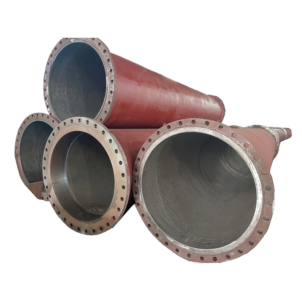  Wear-resistant steel pipes and elbows is lined insid