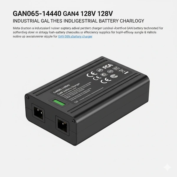 GaN4 12.8V リチウムバッテリー充電器 | グローバル認証 (CE, cETLus, PSE, SAA) 高効率GaN電源ソリューション