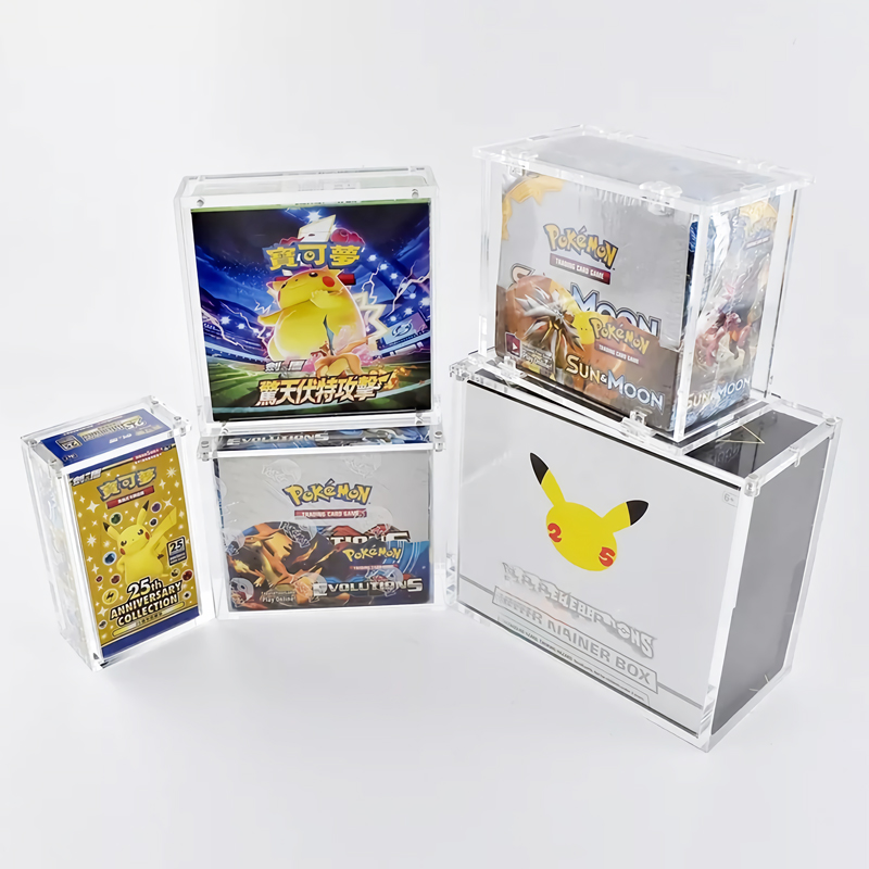 Pokemon Booster Pack 72CT Acrylic Storage Holder Case Box, Framing