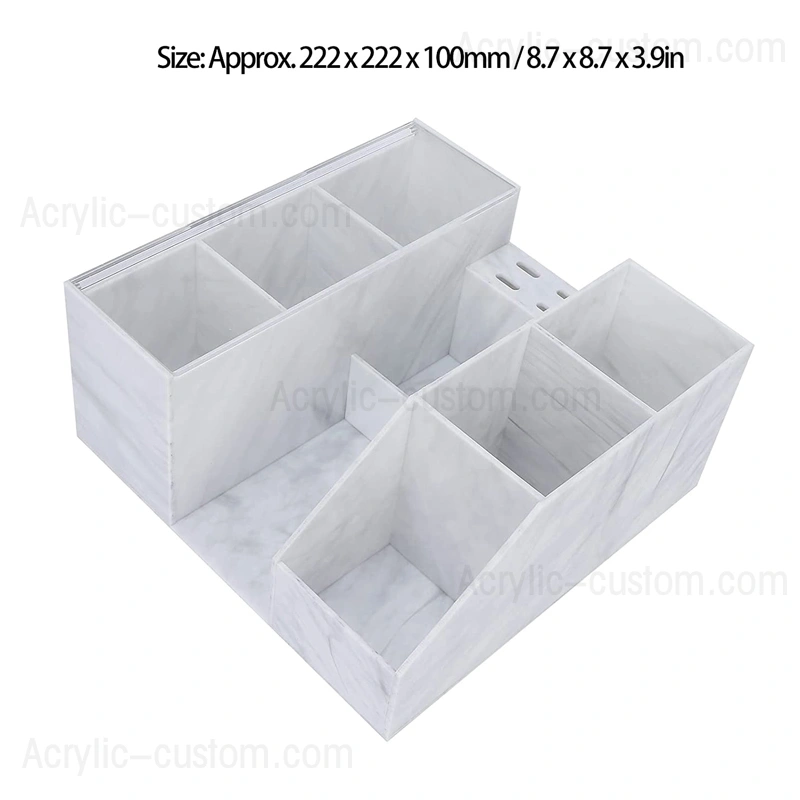 Органайзер для ресниц из белого мрамора, ящик-органайзер для акриловых ресниц