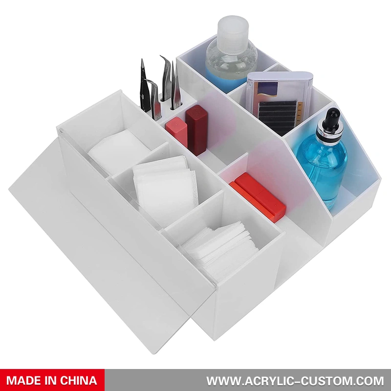 акриловый органайзер для ресниц, коробка-органайзер для тележки для ресниц на заказ