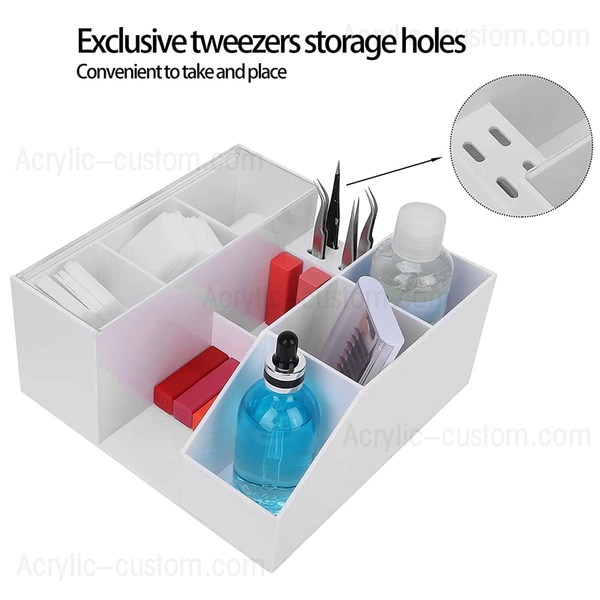 アクリルまつげオーガナイザー、ラッシュカートオーガナイザーボックスカスタム