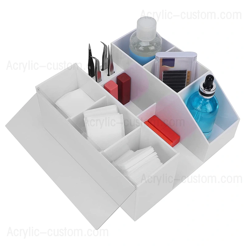 акриловый органайзер для ресниц, коробка-органайзер для тележки для ресниц на заказ