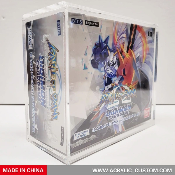 coffret acrylique digimon booster box - présentoir acrylique