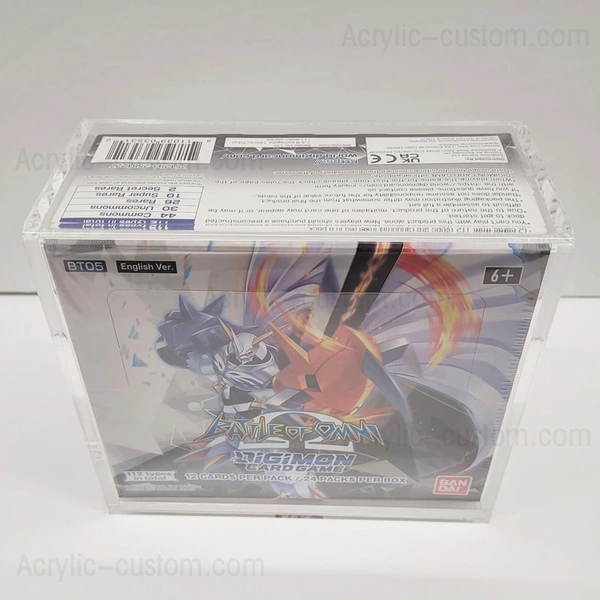 coffret acrylique digimon booster box - présentoir acrylique
