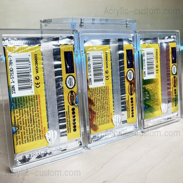 Pokemon Acryl Booster Pack Karte Vitrine Box magnetisch