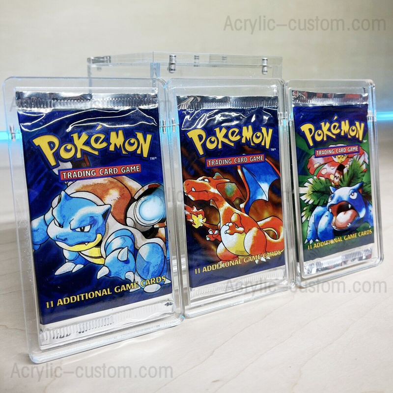 No Cards Crystal Clear Cards Booster Box/Acrylic Magnet Booster Box Display Case