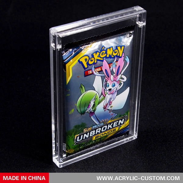 Pokemon Booster Pack Acrylic Stand - Pokemon Booster Case