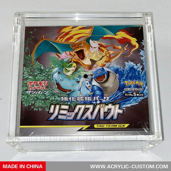 日本のポケモンアクリルケース-ポケモンリミックス試合ブースターボックス