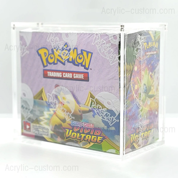 wholesale caja de juguete de colección de juegos de caja de refuerzo de acrílico pokemon