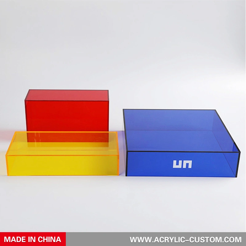 علبة هدية ملونة مخصصة من الأكريليك - Acrylic-custom.com 