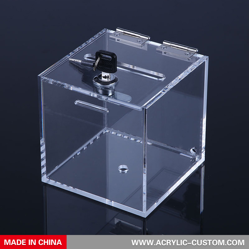 Acrylic Clear Box with Lock