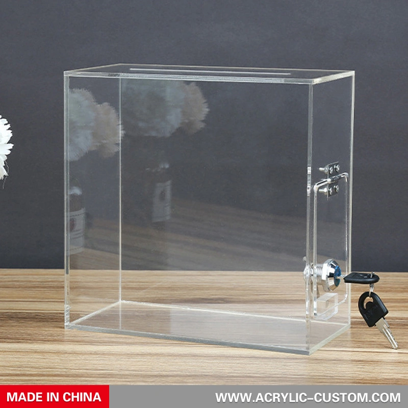 ロック付き高品質投票箱アクリルボックス| アクリルカスタムメーカー
