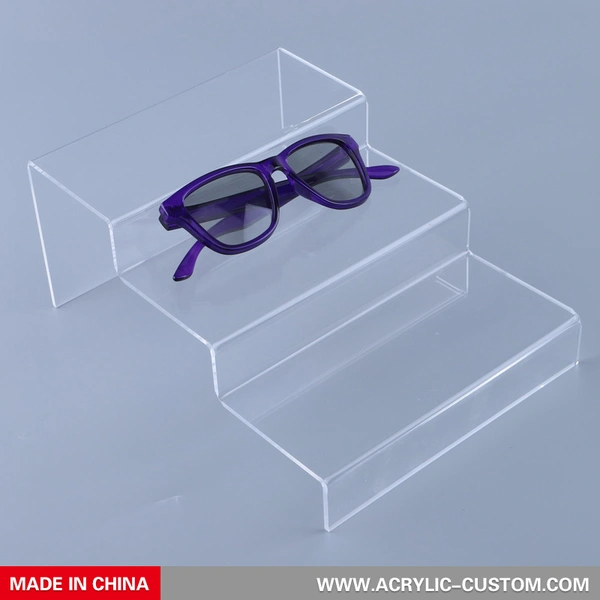 Ladder Sunglasses Holder Clear Acrylic Display Stand | Acrylic Custom Manufacturer