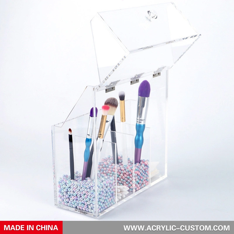 акриловый держатель для кистей органайзер для макияжа | производитель акрила на заказ