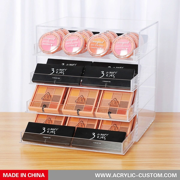 アクリルボックス4層大型化粧品オーガナイザー| アクリルカスタムメーカー
