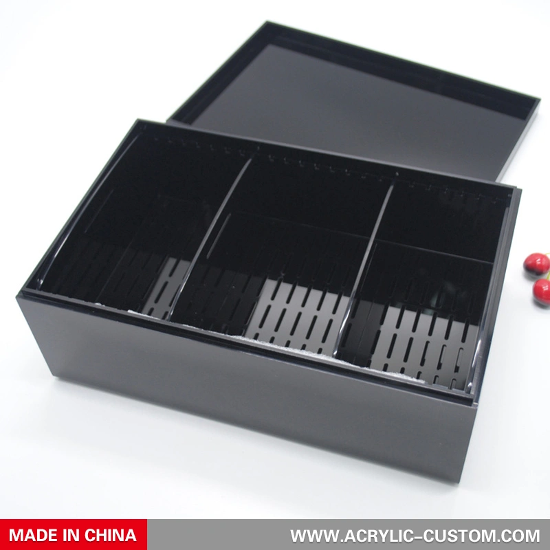 ブラックシガーボックスアクリルシガーヒュミドール| アクリルカスタムメーカー