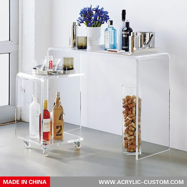 カスタムアクリルクリアネスティングテーブル家具| アクリルカスタムメーカー