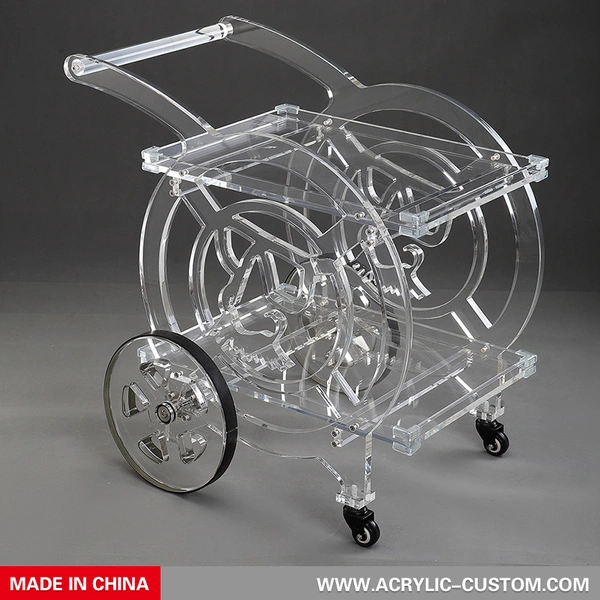 модная барная тележка акриловая тележка для бара | производитель акрила на заказ