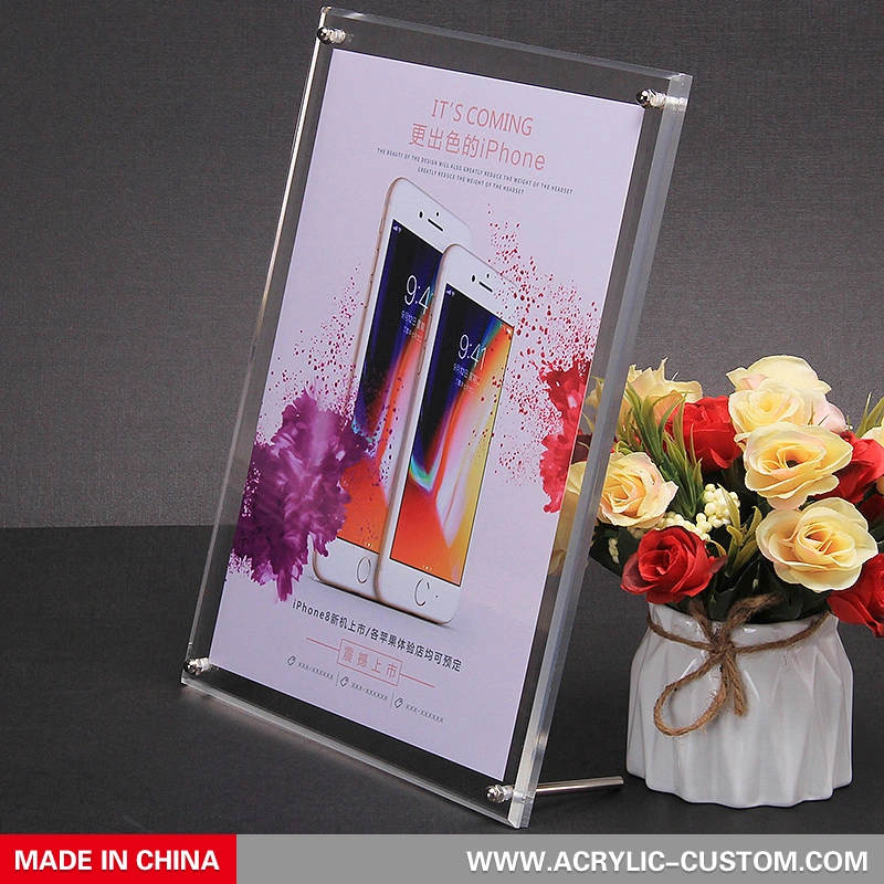 フォトフレーム卓上a4磁性アクリルサインホルダー| アクリルカスタムメーカー