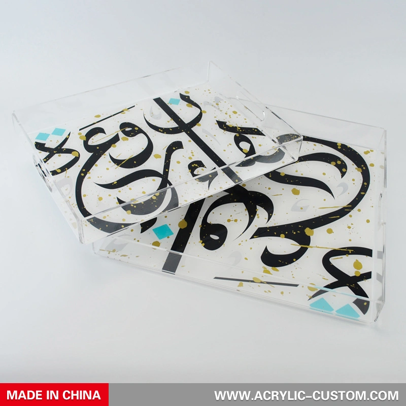 Custom Pattern Acrylic Transparent Tray | Acrylic Custom Manufacturer