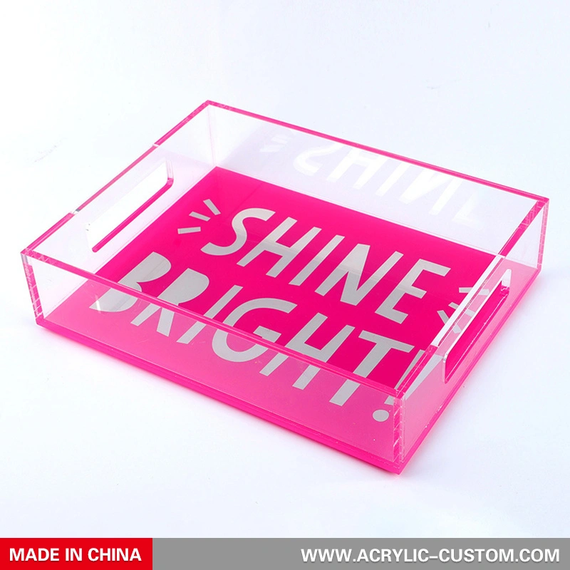 UV Printing Service Tray Acrylic Clear Tray - Acrylic-custom.com