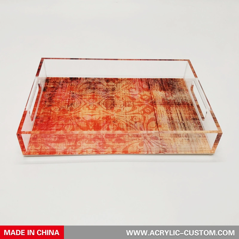 Serving Tray Acrylic Coffee Tray for Restaurant - Acrylic-custom.com