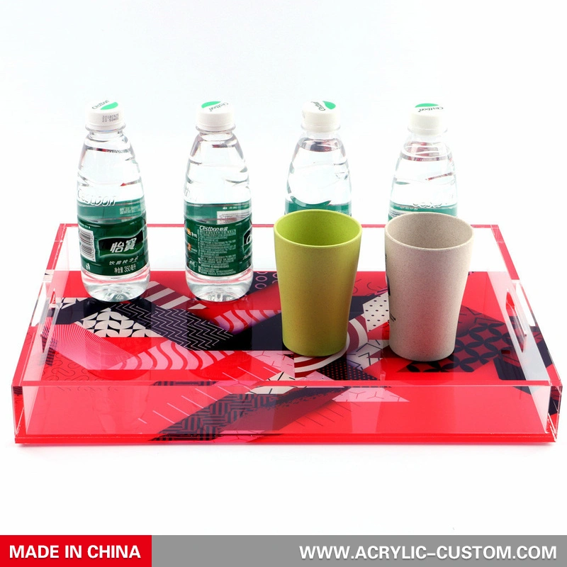 Acrylic Serving Tray Clear Food Tray Custom | Acrylic Custom Manufacturer