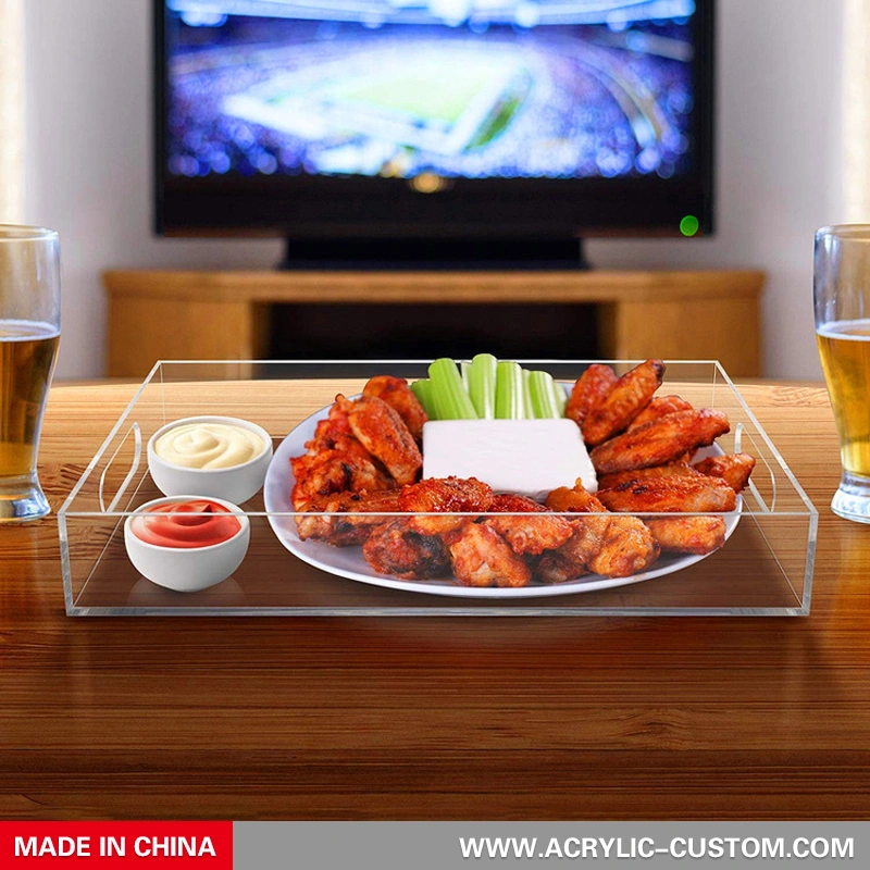 Food Display Serving Tray - Clear Acrylic Tray
