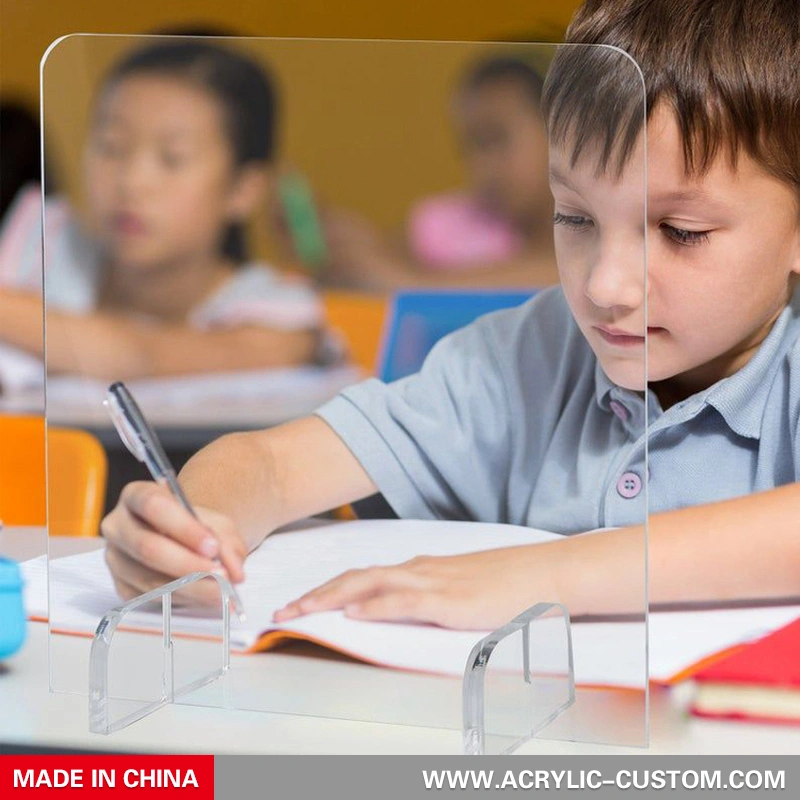 カスタムスクールハイクリアアクリルくしゃみガード| アクリルカスタムメーカー