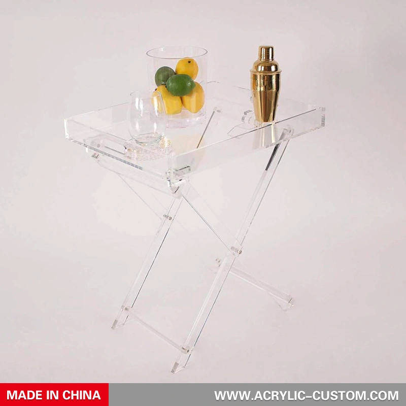 オフィスティーテーブルアクリル家具コーヒー折りたたみテーブル-アクリル-custom.com 