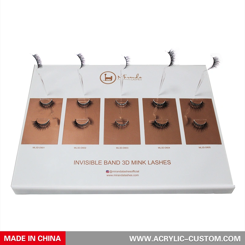 小売ディスプレイ用5ペアまつげディスプレイ-アクリル-custom.com 