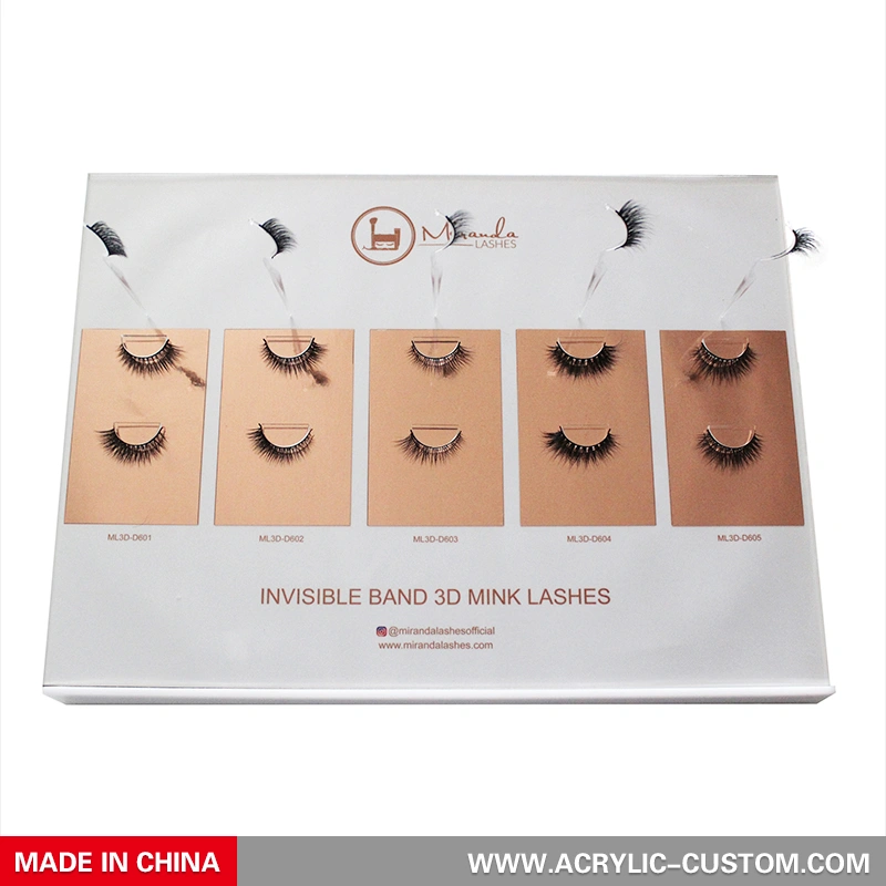 小売ディスプレイ用5ペアまつげディスプレイ-アクリル-custom.com 
