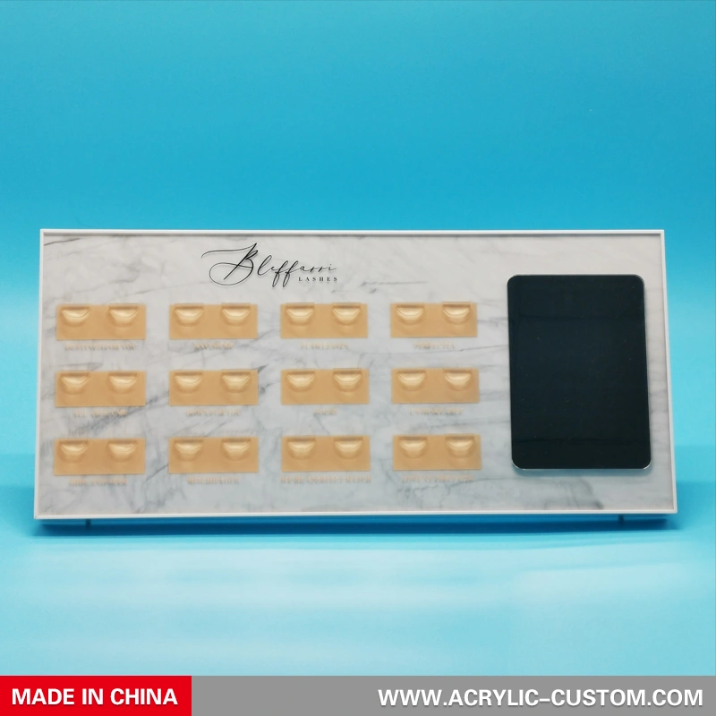 まつげエクステディスプレイスタンド12組-アクリル-custom.com 