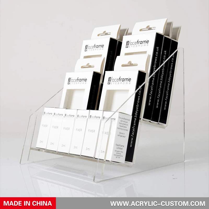 Clear 2 Layer Acrylic Display Lash display - Acrylic-custom.com