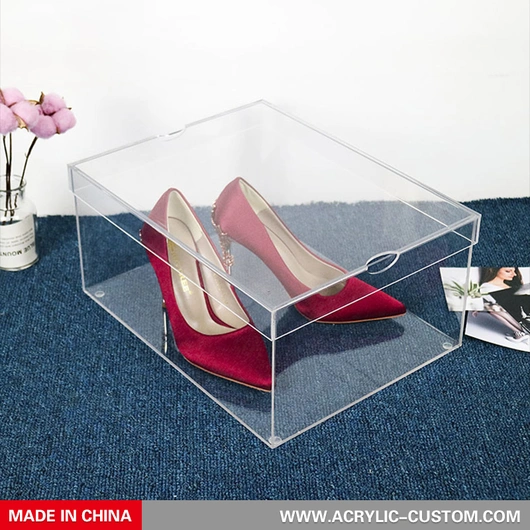 Compre Zapatillas De Deporte De Acrílico Caja De Zapatos Transparente Caja  De Almacenamiento De Zapatos De Plástico Gabinete De Exhibición Zapatos  Embalaje De Papel Cartón y Caja De Zapatos Transparente de China